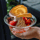 Chilled dessert with strawberries and orange at Bentley’s, a fish restaurant in Mayfair.