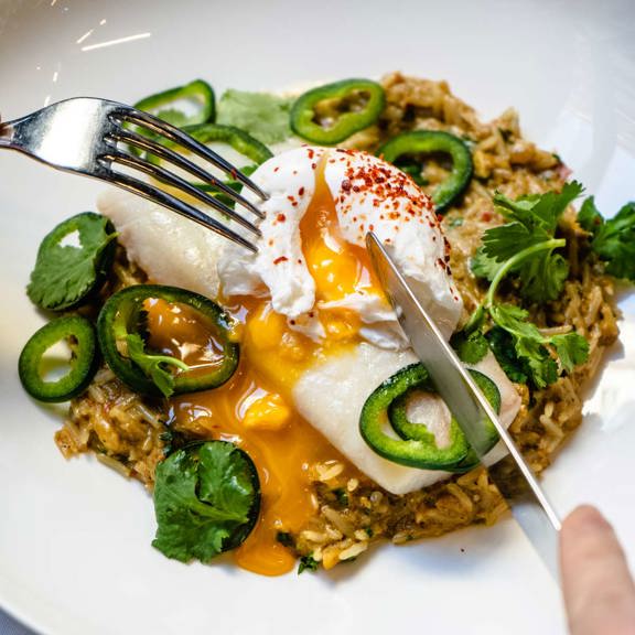 Haddock with Brown Crab Rice