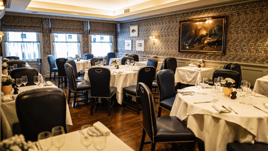 rib room private dining room at Bentley's Oyster Bar & Grill seafood restaurant in Mayfair, London