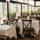 Outdoor dining terrace at Bentley's Oyster Bar & Grill seafood restaurant in Mayfair, London