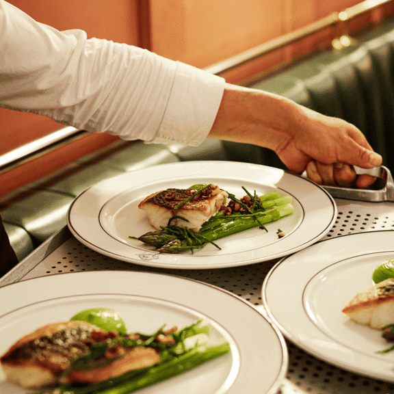 food at Bentley's Oyster Bar & Grill seafood restaurant in Mayfair, London