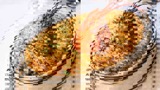 Golden baked fish pie served at Bentley’s, a renowned seafood restaurant in Mayfair.Golden baked fish pie served at Bentley’s, a renowned seafood restaurant in Mayfair.