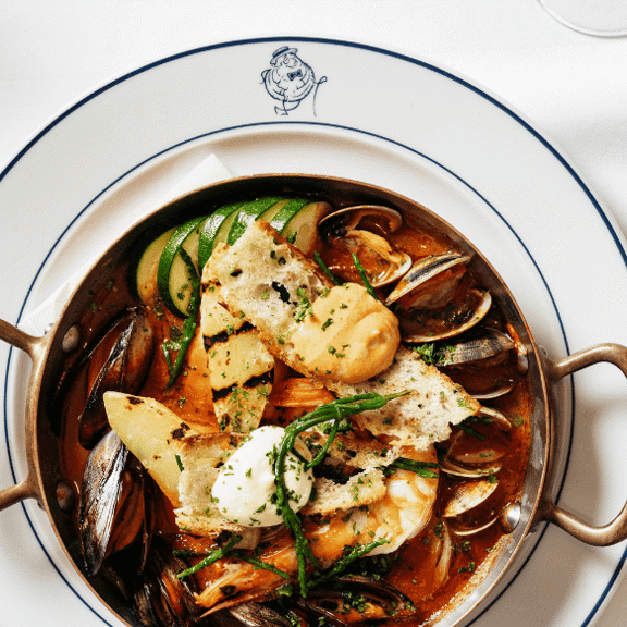 Food at Bentley's Oyster Bar & Grill seafood restaurant in Mayfair, London