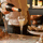 Pouring champagne at Bentley's Oyster Bar & Grill in Mayfair, London