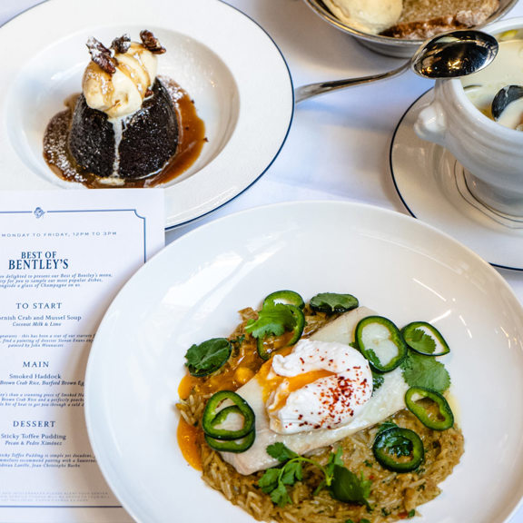 Best of Bentley's Set Menu